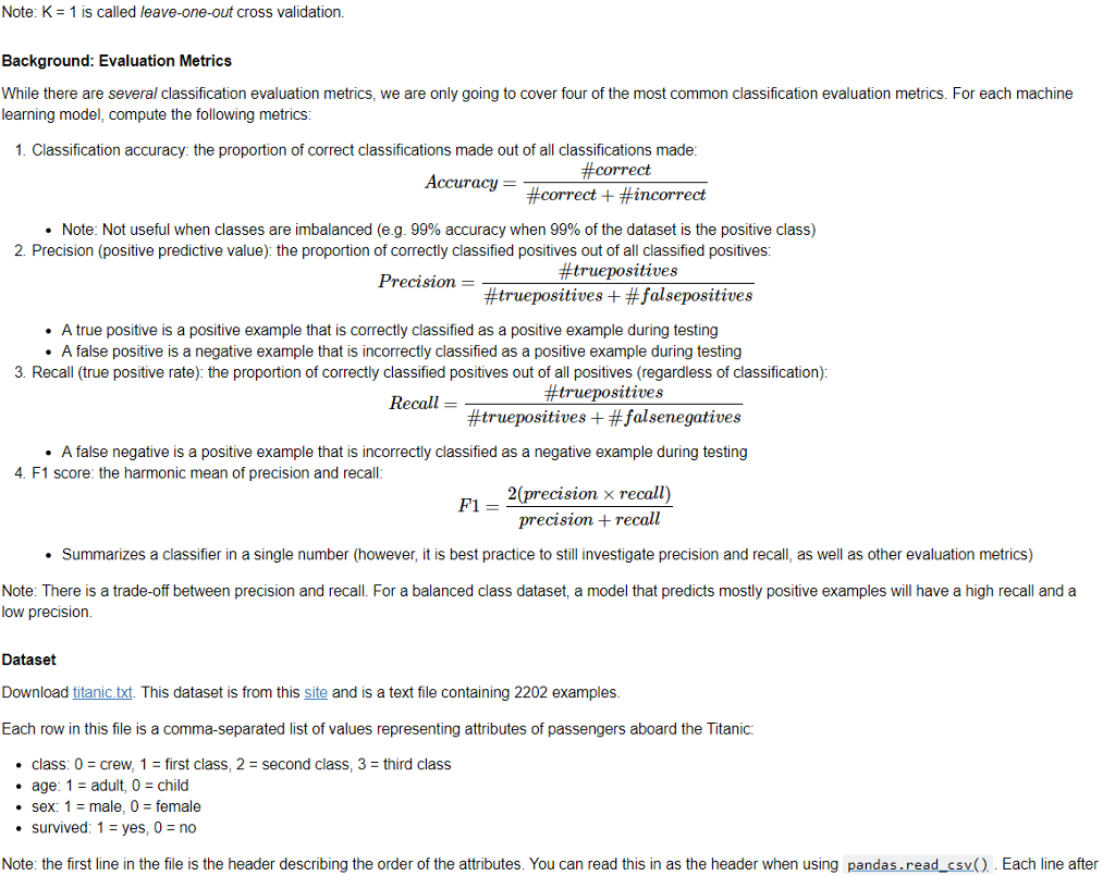 training set of examples Classifying new examples Implement the ID3 tree building