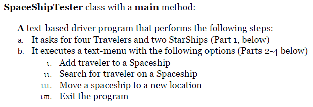 Java: Please help with this Tester Part 1: Please see the code