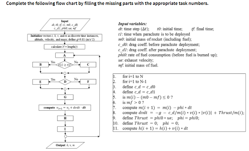 Problem Description: Consider the vertical motion of a rocket. Initially, its altitude,