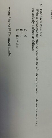  I am using C++ Write a recursive function to compute the