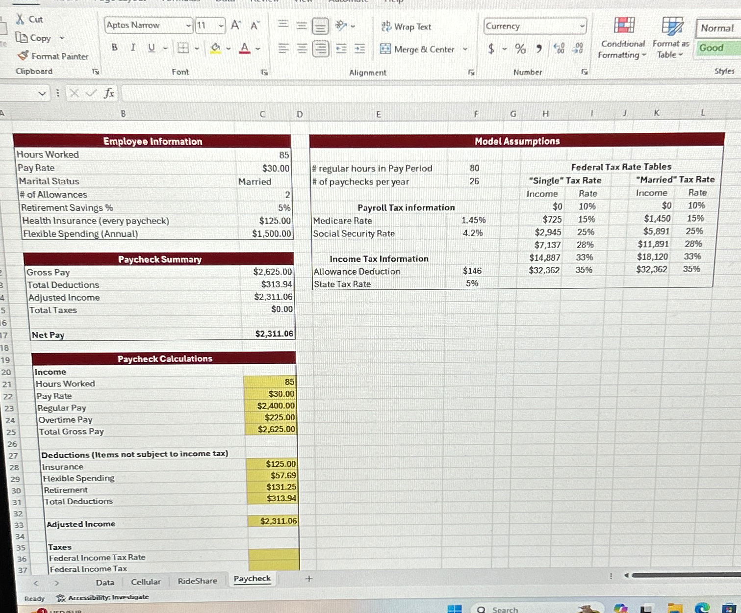 1.10 Use an IF function with nested VLOOKUP functions to calculate