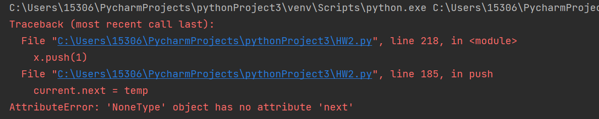 a stack? I got this error and tried to fix it dozen