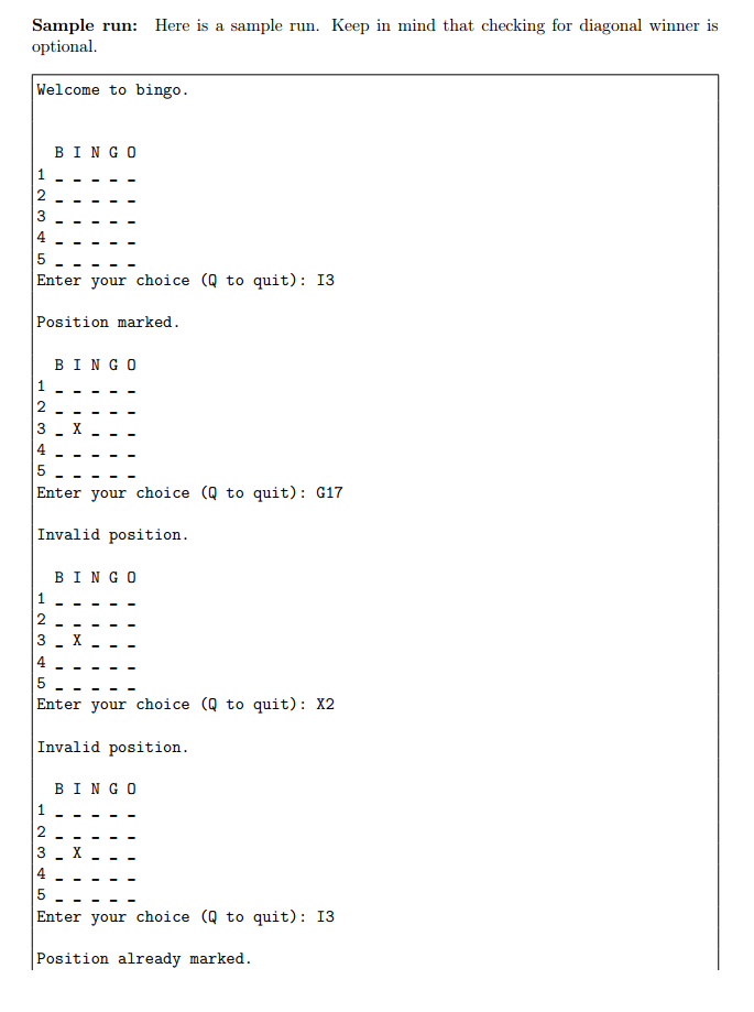 11 2, 3, 4, or 5). An X' should mark the positions