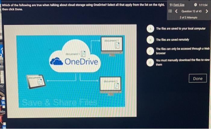 OneDrive account. Where should you look for the file you saved from