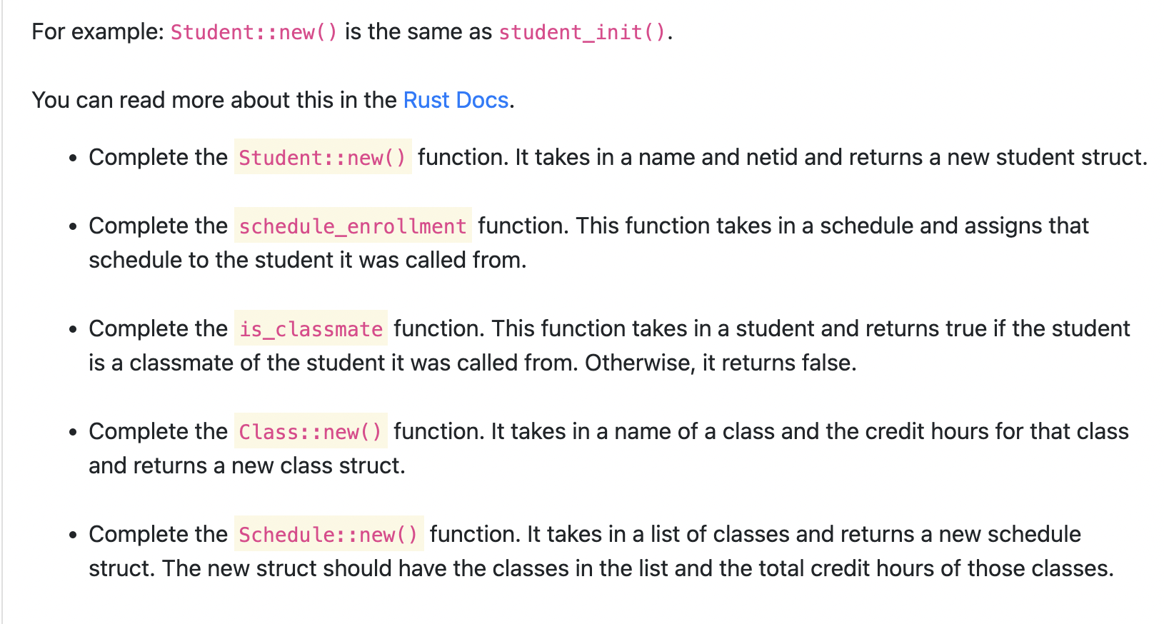  For example: Student: : new () is the same as student_init().