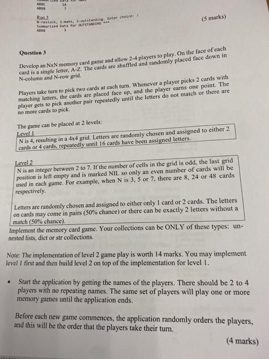  pls use python programming code to do this question 14 ABC