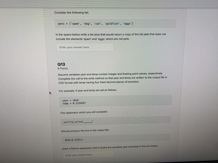 Need Python Code ASAP !!!!!!! Will thumbs up ! both parts Consider