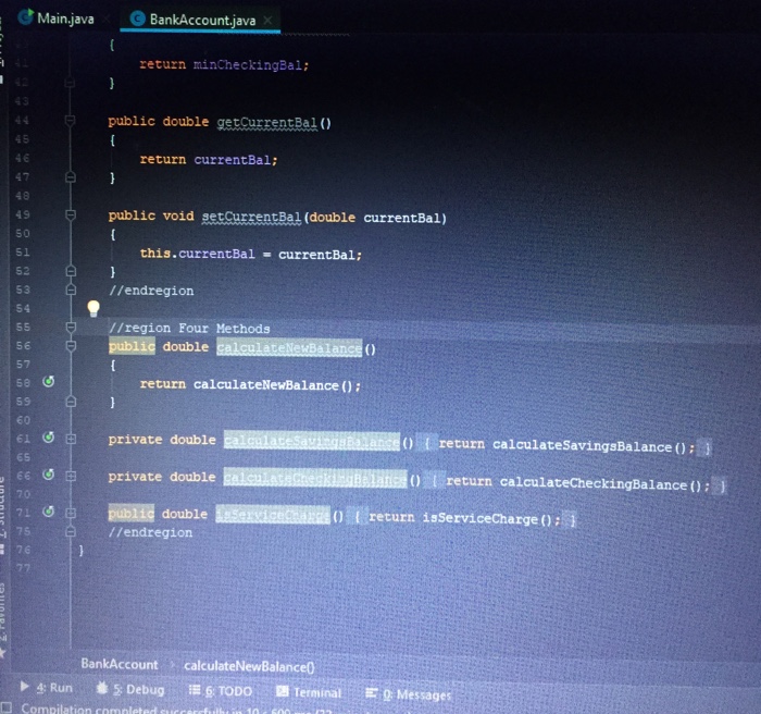 incorporate if and else statements determiningwhether the account accrued intested or was