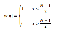 length of the rectangular window sequence, []. Here are some helpful formulas