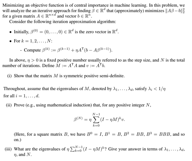 Minimizing an objective function is of central importance in machine learning.
