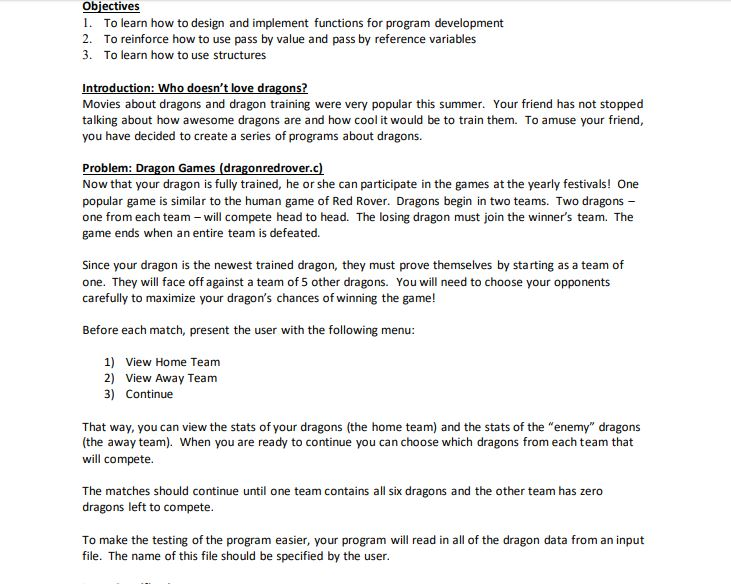 Objectives 1. To learn how to design and implement functions for