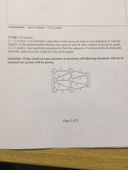  Assessment: each mistake:-0.25 points TASK 2 (8 points) 21. (7 points).
