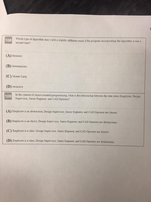  the algorithm is run a Which type of algorithm may yield