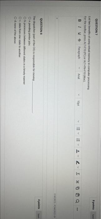 perform a specific task for a device that is a computer O