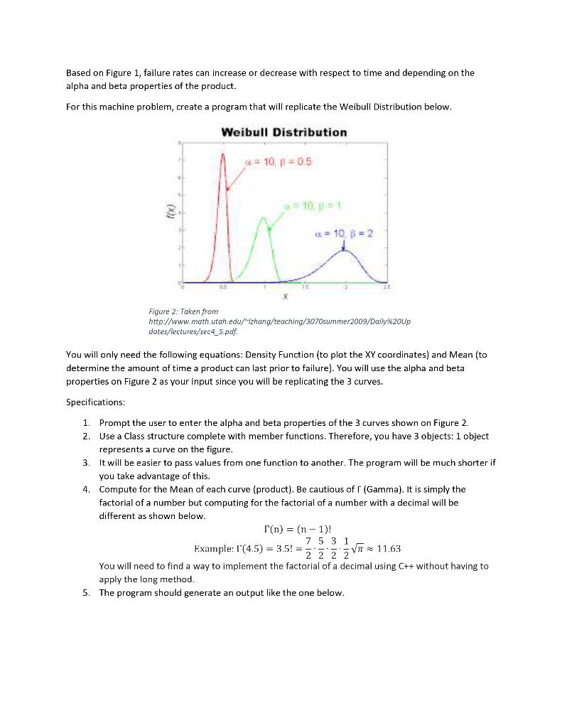 the specifications (except for 7) -to check if the program is right