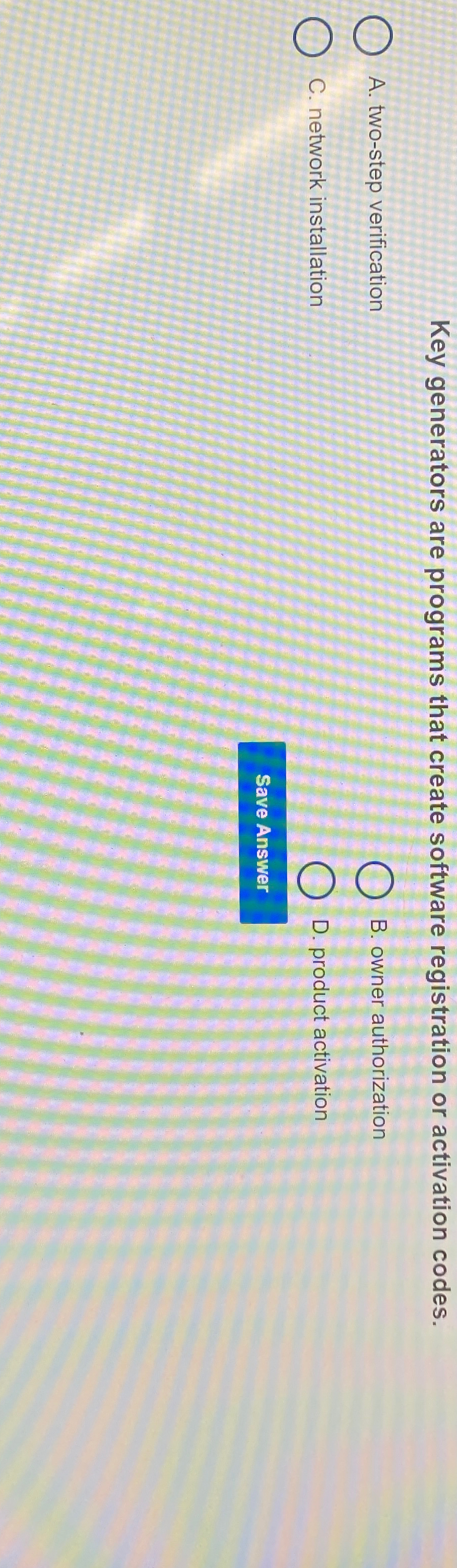  Key generators are programs that create software registration or activation codes.