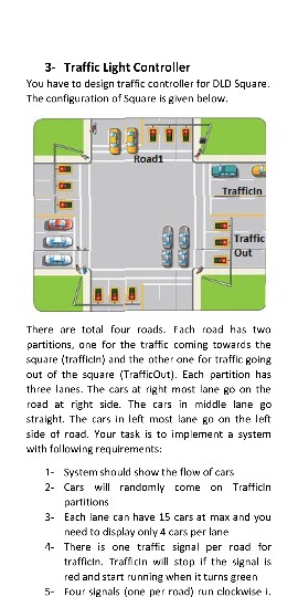 1-Traffic Light Controller The Question will be implemented using functionality, truth tables,