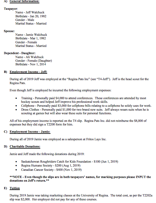 following: Task #1 - T1 - Jeff Walchuck Task #2 - T1