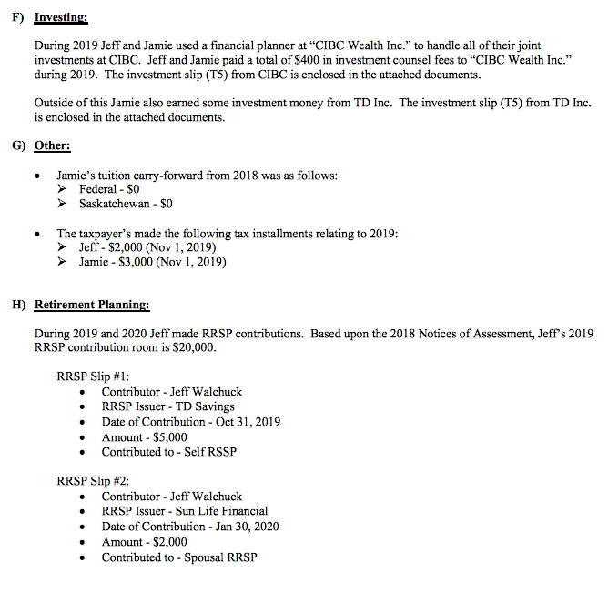 - Jamie Walchuck Task #3 - Support - Rental Income Task #4