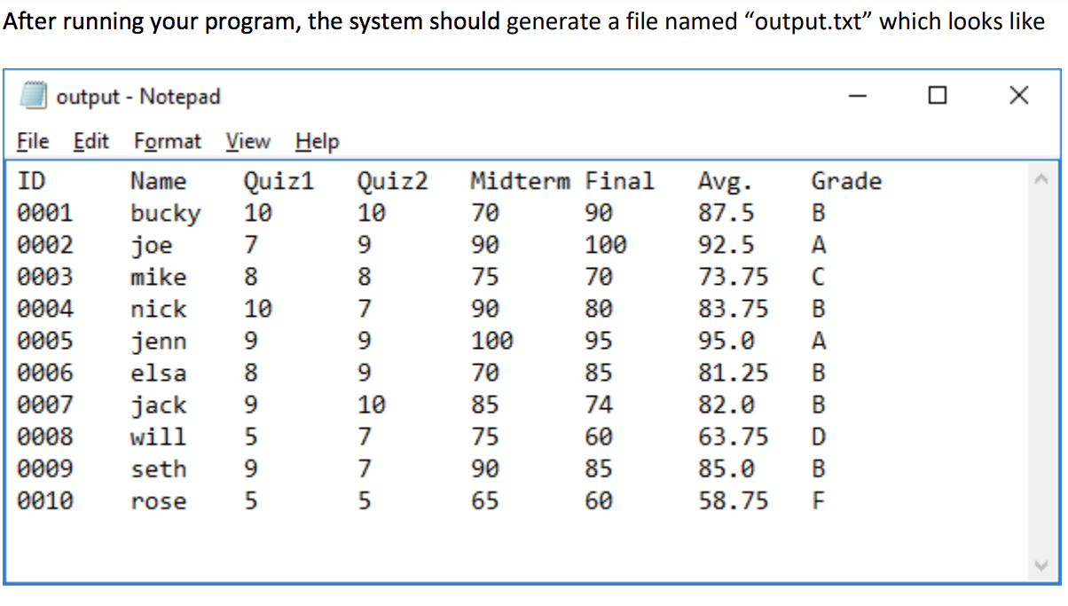 of 10 points. 2. There is one midterm exam and one final