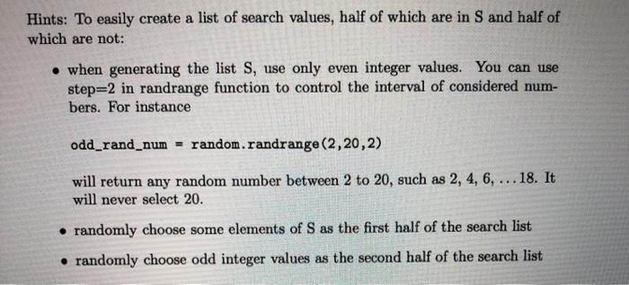 search (Algorithm A) and binary search (Algorithm B) using experimental method. Algorithm