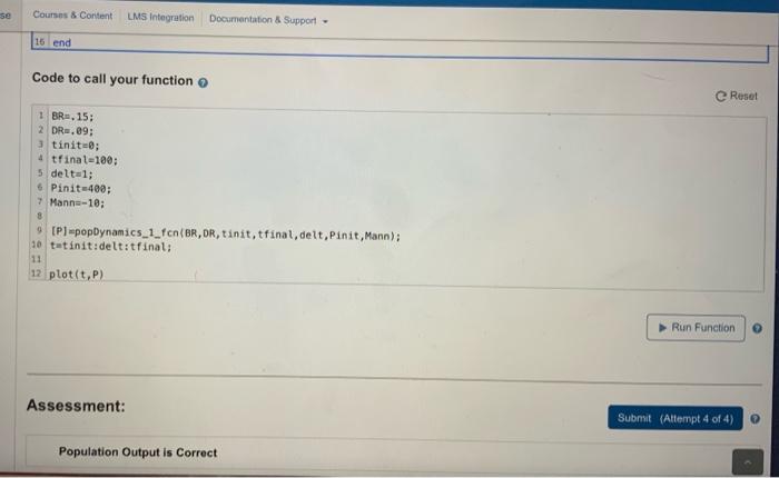 (BR) Death Rate (DR) Annual Migration (Marn) A template for the function