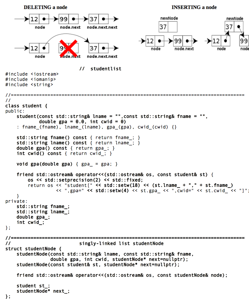 hello, i need help with my linked list C++ code. please i