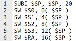 MIPS code snippet will correctly handle the stack manipulation that occurs at