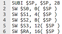 4: 1 int f1( int a, int b ) { 2 int