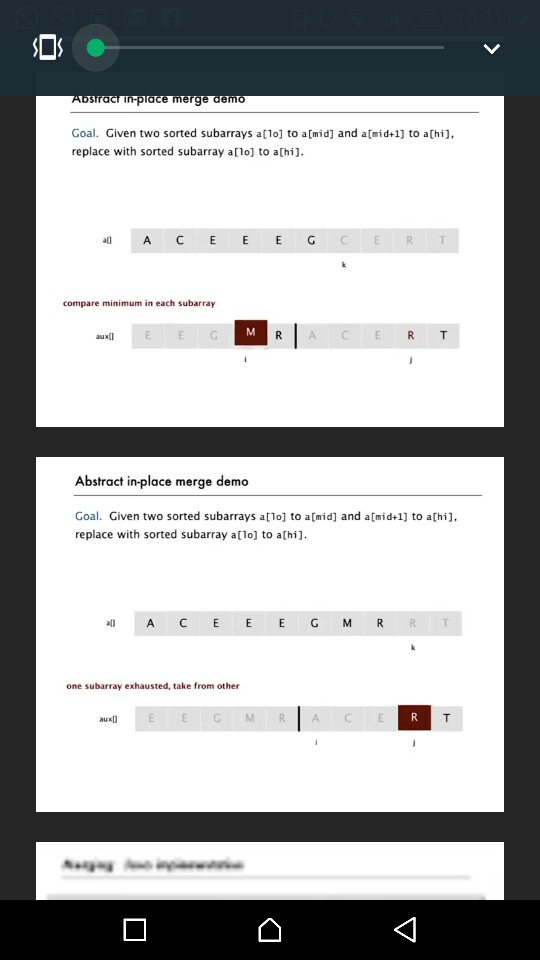 insertion sort for subarrays with less than M elements, and empirically determine