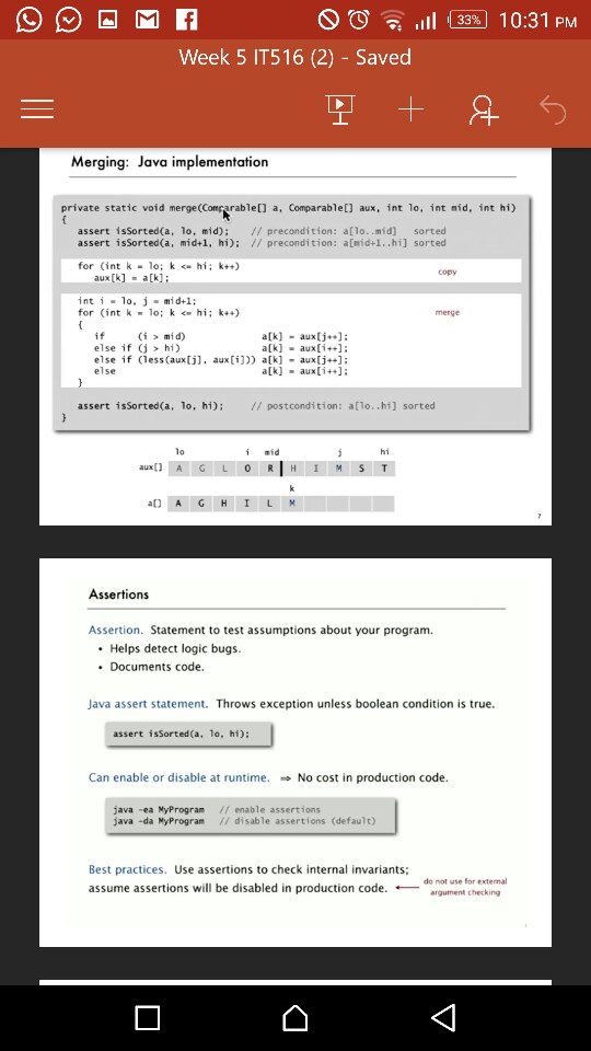 the value of M for which quicksort runs fastest in your computing