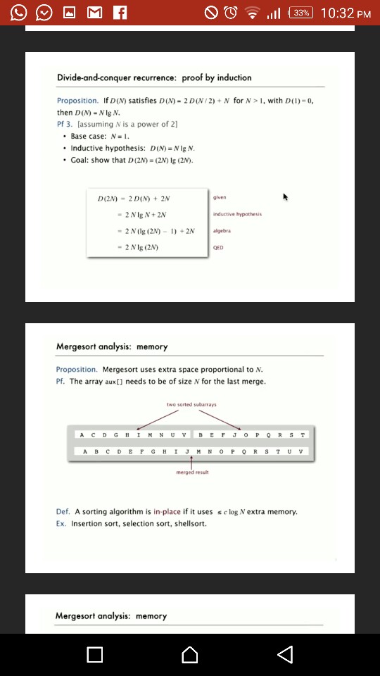 call Insertion.sort (a, lo, hi) sorts the subarray a[lo..hi] Min itenm Each