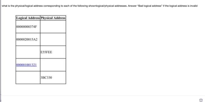information: Consider a 48-bit virtual address space. The system uses a page