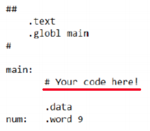 Using MIPS assembly language, use push and pop operations to change the