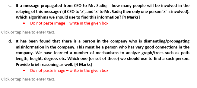company: [CLO3] [15 Marks) We are analyzing communication pattern among people in