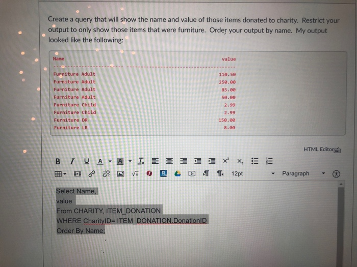  Need help making these SQL. They need to be joins. I