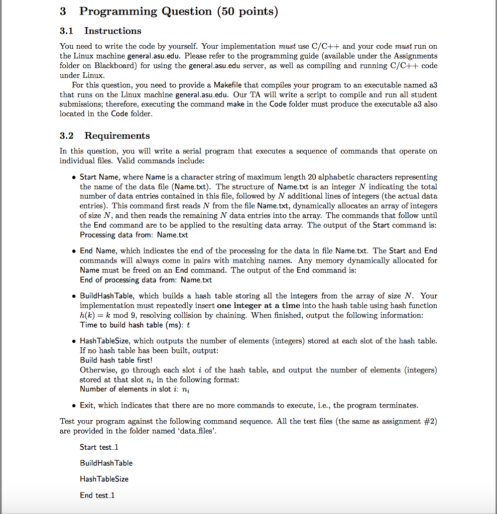  3 Programming Question (50 points) 3.1 Instructions You need to write