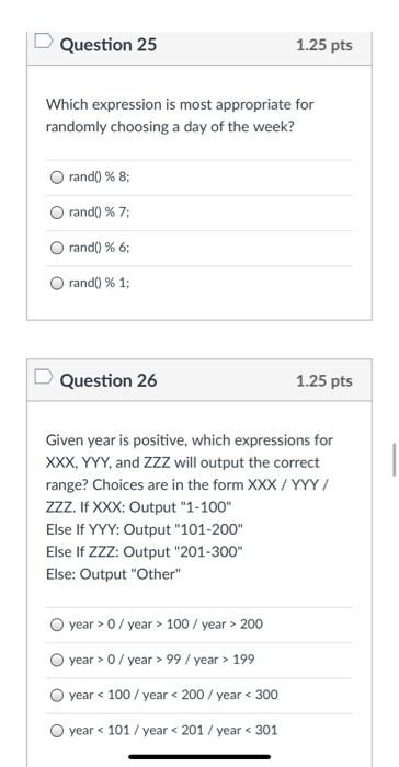 1.25 pts For the string "Orange", what character is at index 3?