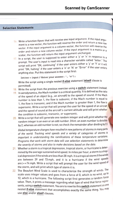  Only16 , please do it by Matlab Scanned by CamScanner Selection