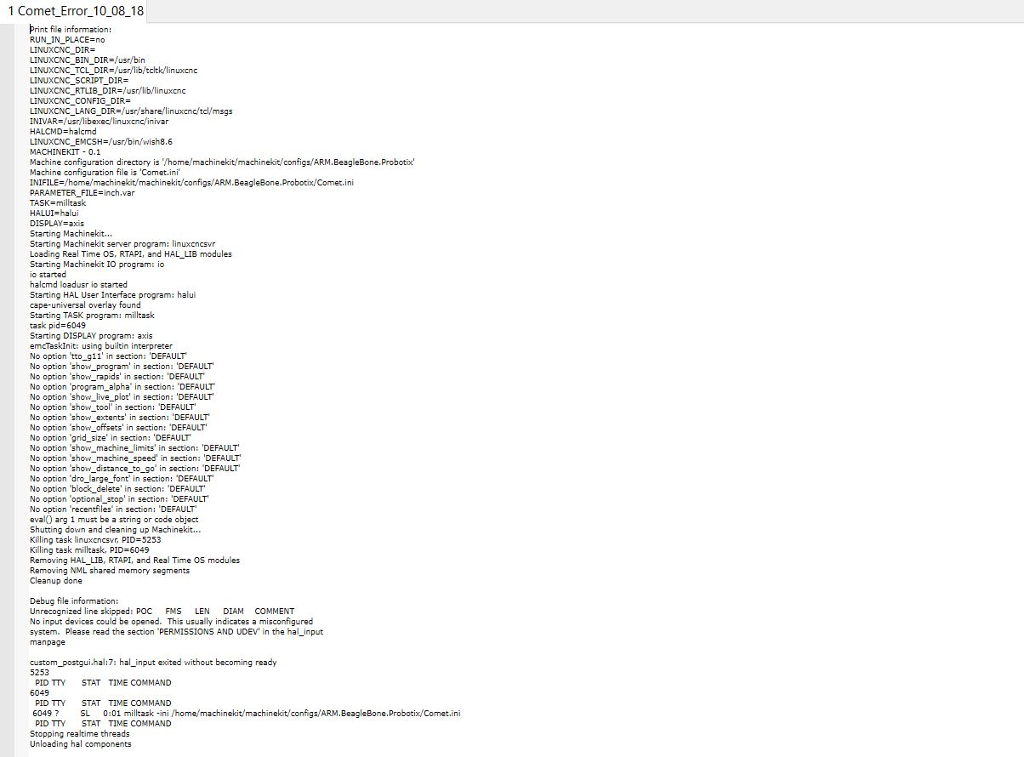 Working with a Beaglebone Black and Machinekit, having a hard time getting