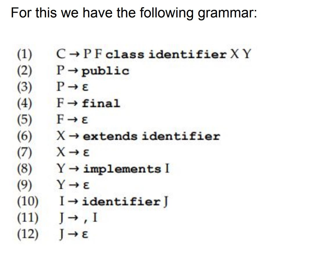a) Compute Nullable values for all Non-terminals and all production rules.