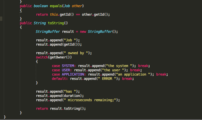void enqueue (Job element) ITODO Implement this method public Job dequeue() //