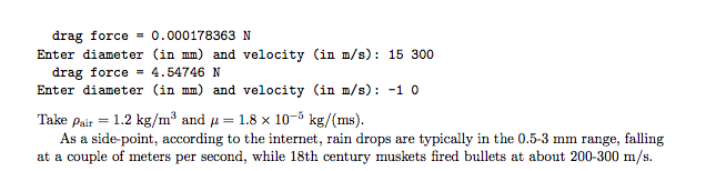 Matlab homework that a smooth sphere (maybe a rain drop, or a