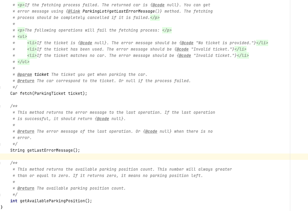 file[ParkingLot.java] -- It's an interface (2 pictures upload) File[ParkingLotFactory.java] -- I've handled