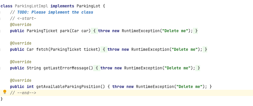 file[ParkingLotImp.java]: -- the class needs to be implemented file[ParkingTicket.java] public class ParkingTicket