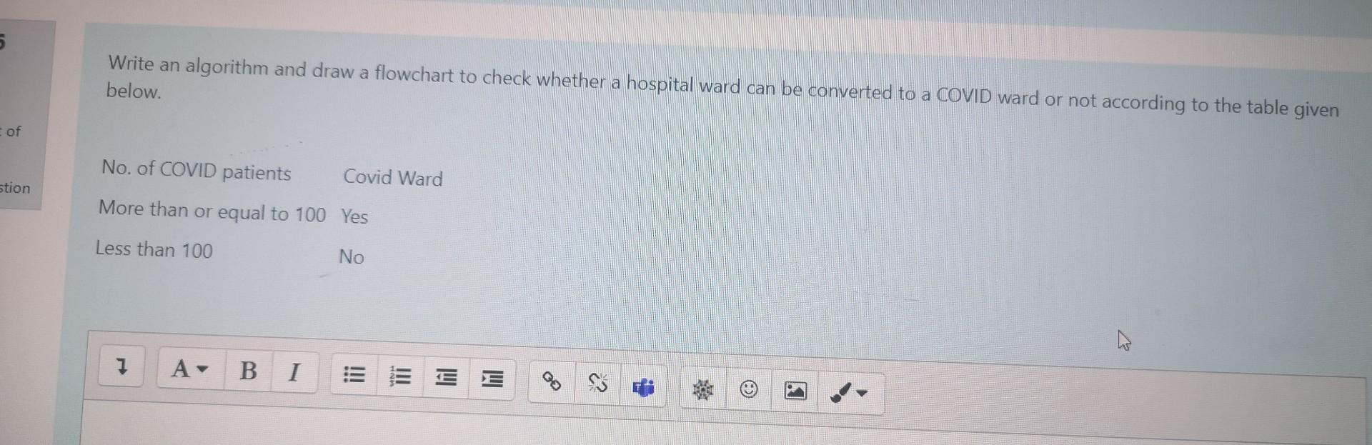  5 Write an algorithm and draw a flowchart to check whether