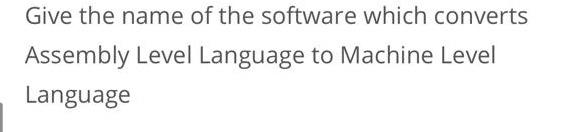 using a C program? Give the name of the software which converts