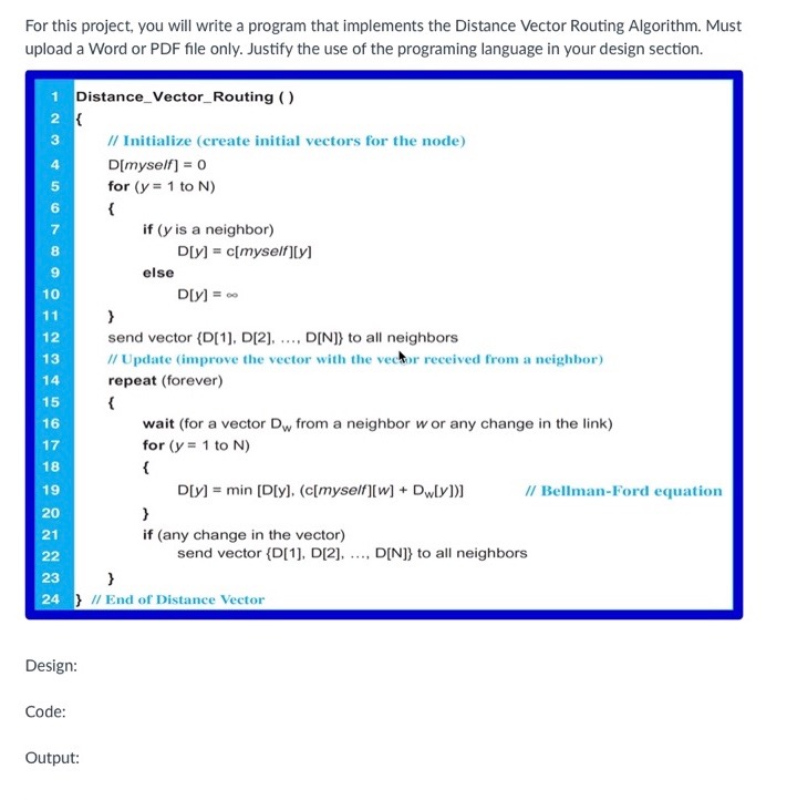 Any programming language: For the following the code should be written based