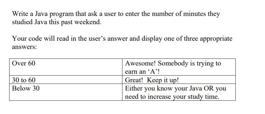  Write a Java program that ask a user to enter the
