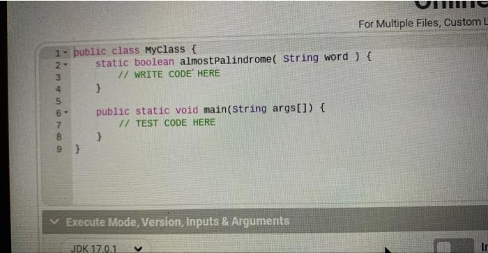method explain how the code will work !!! Create a function named